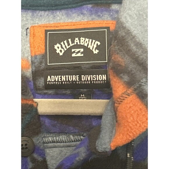 Billabong Fleece Pullover Hoodie Mens Medium Adventure Cabin Cozy Beach Surfing - Picture 2 of 3